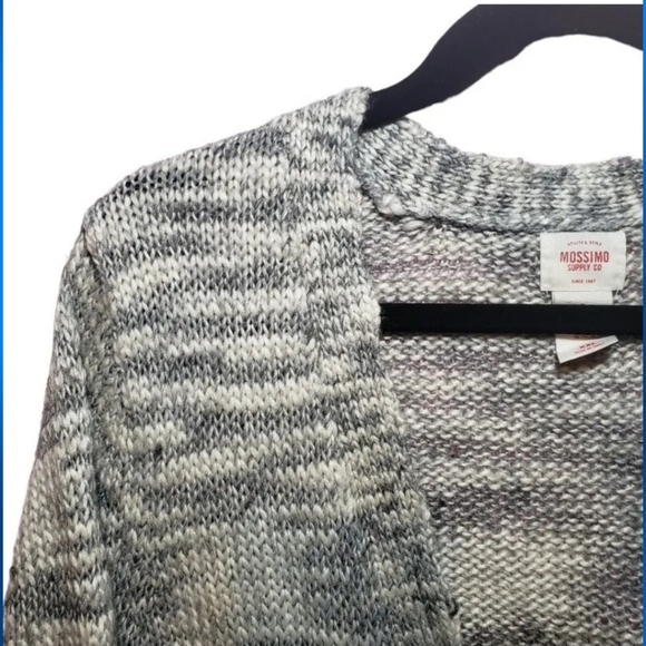 Mossimo Cardigan Sweater Womens Size XXL Wool Blend Knit Button Front Gray - Picture 9 of 11
